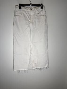 FRAME Denim Off White Full Length Skirt Sz 28